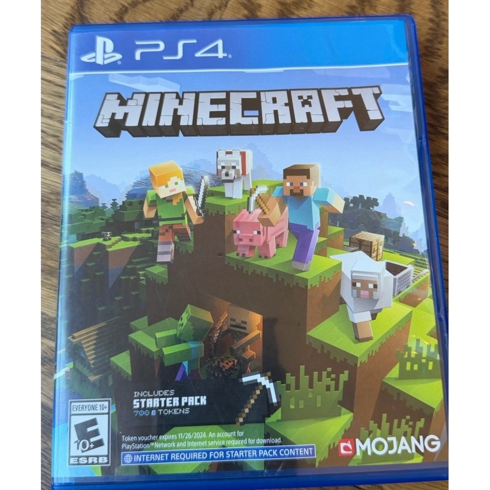 Minecraft PS4 Game Disc w/ Case - Multiplayer, Online Play, Split-Screen E10+